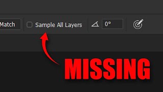 Sample All Layers in missing in Photoshop