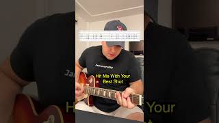 How To Play "Hit Me With Your Best Shot" - #guitar #guitarcover