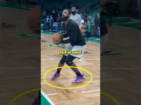Kyrie has 2 different signature shoes!? 🤨 @overtimemikey #sneakers #kyrieirving #nba #basketball