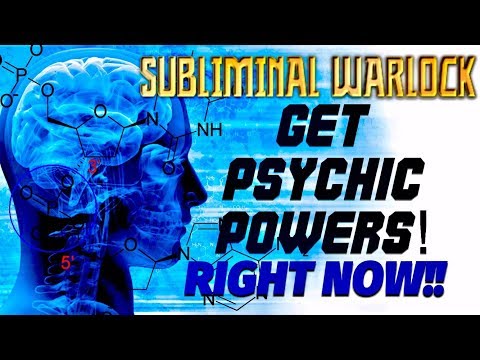 GET PSYCHIC POWERS RIGHT NOW!! BINAURAL BEATS - SUBLIMINAL AFFIRMATIONS WARLOCK