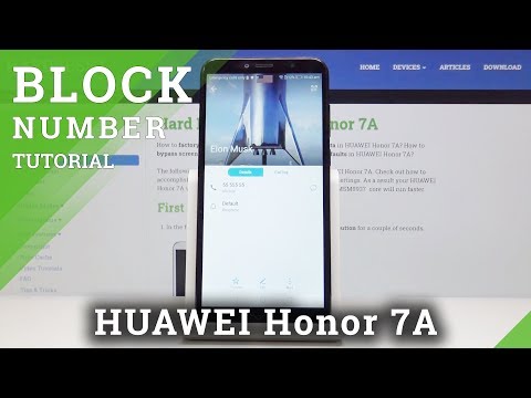 How to Block Number in HUAWEI Honor 7a – Blocklist