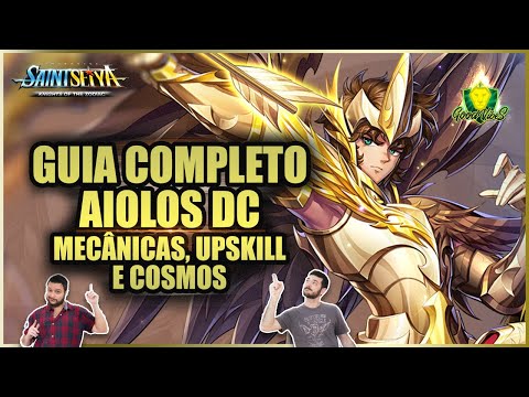 REVIEW AIOLOS DC! Como FUNCIONA? Qual o MELHOR UPSKILL e SET de COSMO? Saint Seiya Awakening