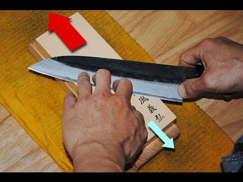 Yoshihiro Knife Sharpening Tutorial Episode 2: How to sharpen a Double Edged Knife