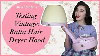 Testing a Vintage Ralta Hair Dryer Hood from the 1960's