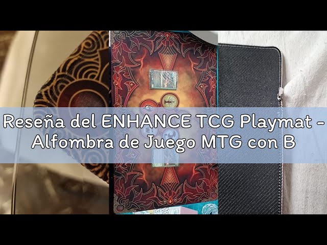 Vídeo relacionado con Alfombrilla de Juego MTG PLAYMAT + Bolsa impermeable negra, bordes cosidos, superficie de goma lisa, Alfombrilla de Juego MTG con zonas (Alfombrilla original) (Sin zona, 6)