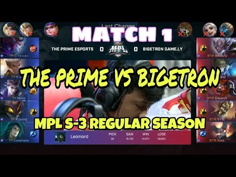 THE PRIME VS BIGETRON | MPL REGULAR SEASON 3 | Week 5 Day 1
