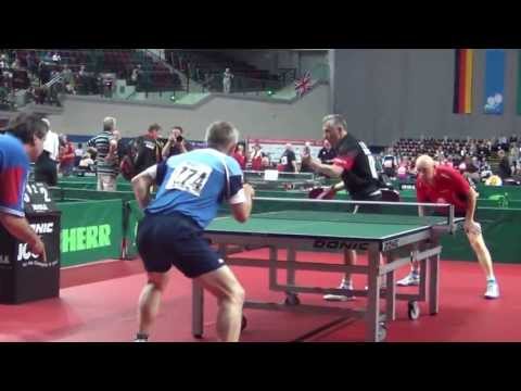 Table Tennis European Veterans Championships Bremen 2013Doppelsemifinale Z G Boehm A Fejer Konnert T
