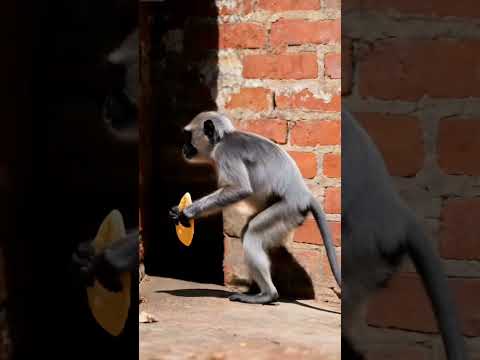 Why He Stole The Roti Will Make You Cry... 💔  #monkey #animals #wildliferescue  #rescue