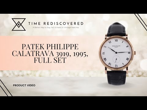 Patek Philippe Calatrava 3919, 1995, Full Set | Time Rediscovered