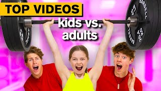 KIDS vs ADULTS Ultimate Showdowns (MUST WATCH!) | Jordan Matter