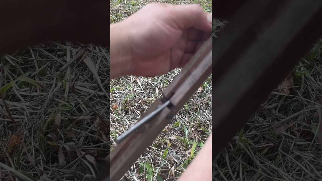 Handcraft a simple wooden crossbow # Craft Idea # DIY # Simple Trigger