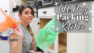 KITCHEN PACKING FOR THE MOVE // CLEANING MOTIVATION // CLEANING MOM