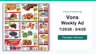 Vons Weekly Ad (7/29/26 - 8/4/26) Top Deals
