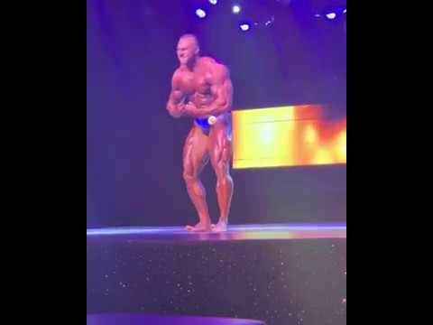 Aivars Grigjānis 2019 Bigman Weekend Show Spain posing routine