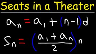 Partial Sums of an Arithmetic Sequences - Number of Seats in a Theater - GED Math