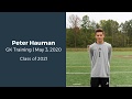 Peter Hauman GK Training, May 2020