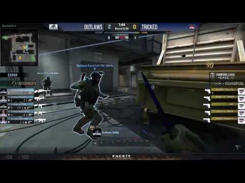 Outlaws.GG Rock1nG with 3 M4A4 kills on Train #CSGO #Stream #HLTV #eSports