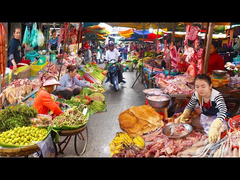 Mixed Market Foods In Phnom Penh City - Everyday Foods & Lifestyle -Khmer Market Food 2023