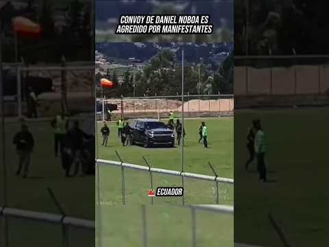 🚨Hubieron disturbios durante se visita en El Tambo #ecuador #noticias #manifestaciones