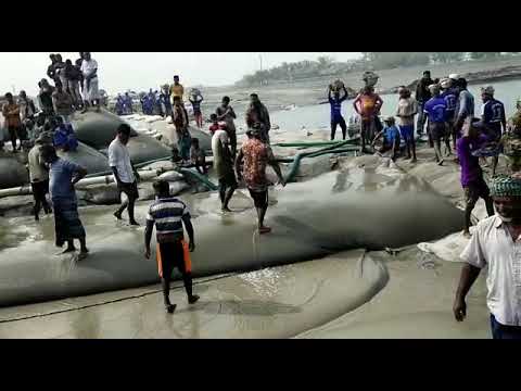 Geo tube filling & geo bag dumping.