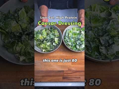 Low Calorie Caesar Dressing🥗 #shortsfeed #shorts #shortsviral #caesarsalad