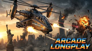 GunBlade NY - Full Arcade Longplay - Complete Gsmeplay (Arcade)