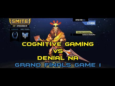 Team Dignitas Smite Open Cup: Cognitive Gaming vs Denial NA (Grand Finals) Game 1