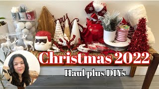 🎄NEW 2022 CHRISTMAS HOME DECOR HAUL | WALMART, TARGET, DOLLAR TREE | PLUS DIY