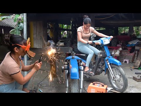 From Scrap Engine to 3-Wheel Beast: Female Mechanic’s Advanced Manufacturing & Assembly!