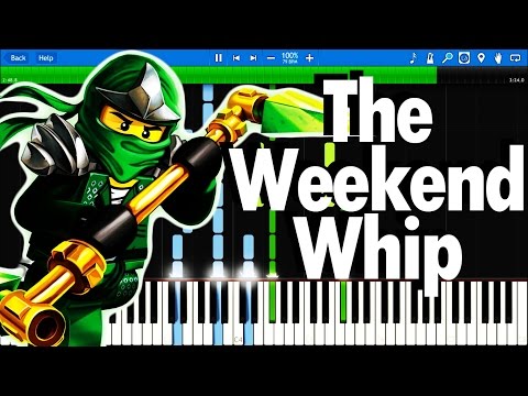 LEGO Ninjago theme song - The Fold : The Weekend Whip | Synthesia Piano Tutorial