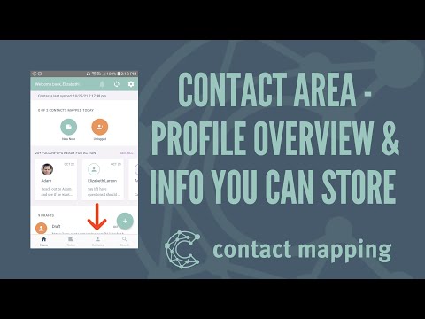 Overview of the Contacts Area and Profile Info