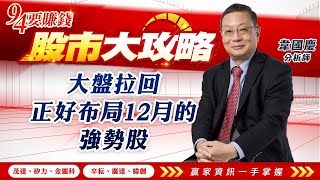 大盤拉回 正好布局12月的強勢股