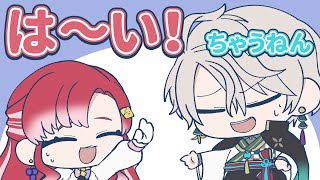 天真爛漫な早乙女ベリーに振り回される甲斐田晴【手描き切り抜き / 早乙女ベリー / 甲斐田晴 / にじさんじ】