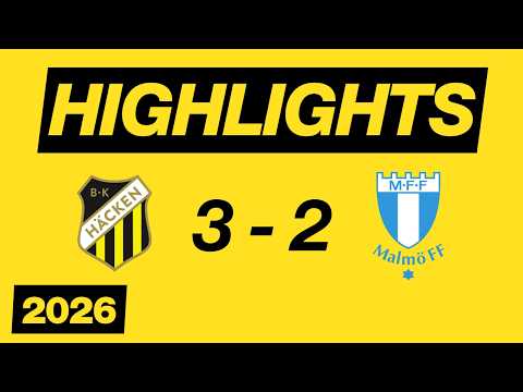 BK Bollklubben Häcken Göteborg 3-2 Malmö FF Fotbollförening 
