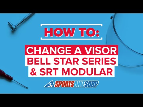How to change a Bell Pro Star, Race Star, Star and SRT Modular visor - Sportsbikeshop