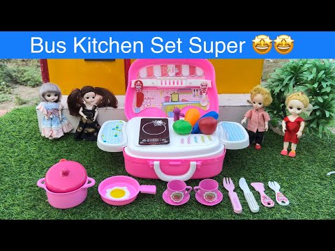 Bus Kitchen Set Super 🤩🤩#kitchenset#chuttibomma
