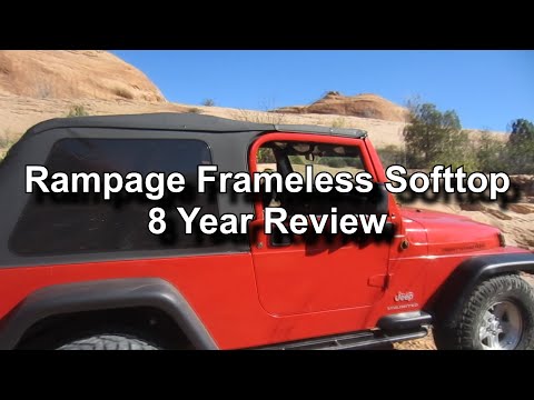 Rampage Frameless Soft Top Review: 8 Years on a Colorado Trail Jeep, What Failed and What is Good