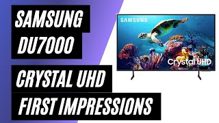 Samsung DU7000 Crystal UHD 4K TV - First Impressions