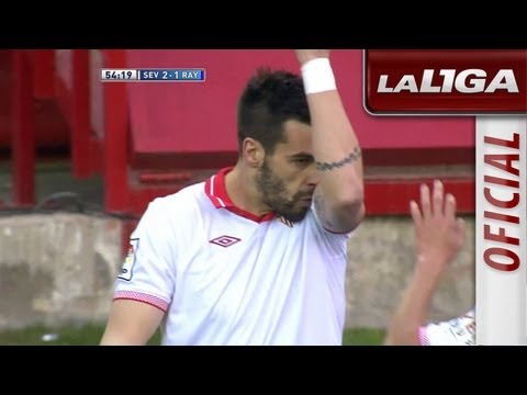 Gol de Negredo (2-1) en el Sevilla FC - Rayo Vallecano - HD
