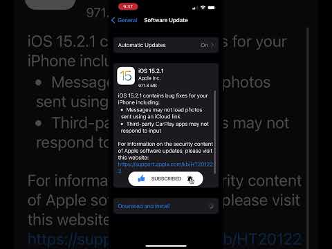 iOS 15.2.1 | New ios update | How to update iPhone | #apple #shorts #iphone13 #iosupdate #ios
