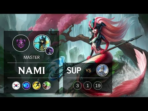 Nami Support vs Galio - KR Master Patch 9.6