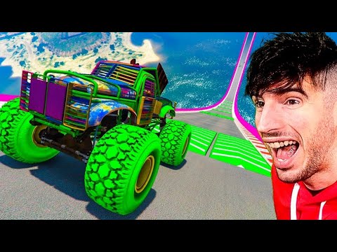 MAXIMUM SPEED ON MEGA RAMP!! GTA V ONLINE - GTA 5 ONLINE