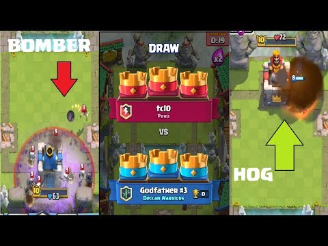 3 CROWN DRAW IN CLASH ROYALE |WE BOTH LAUGHED AT EACH OTHER AT THE END OF MATCH