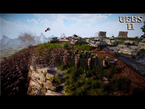 CAN 20 TANKS PROTECT 10 FULLAUTO ARCHERS ON MT OLYMPUS vs 2,000,000 ORCS? | UEBS 2