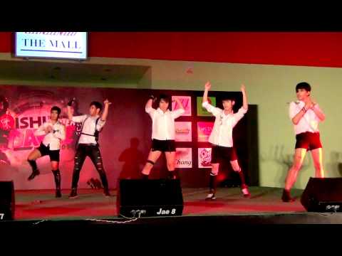 140802 Faithful cover f(x) - Intro + Red Light @OISHI Thailand Cover Dance 2014 (Audition)