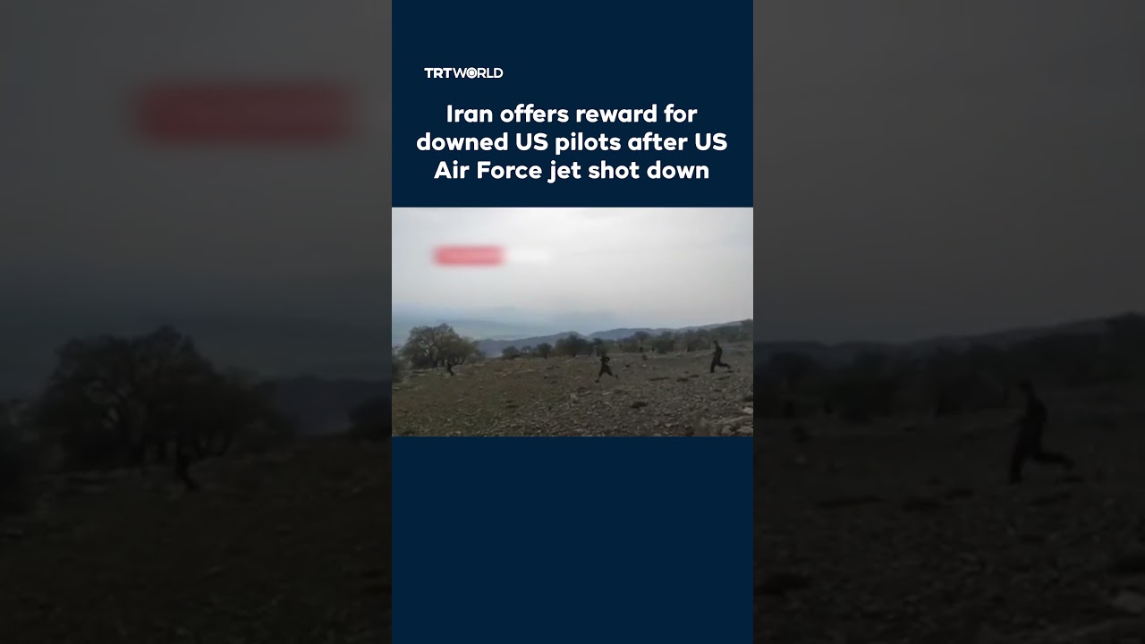 Video | Iran offers reward for downed US pilots after US air force jet shot down