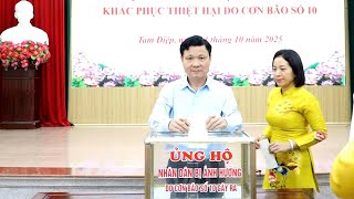 Tam Điệp tổ chức Chương trình phát động ủng hộ Nhân dân khắc phục thiệt hại do cơn bão số 10 gây ra