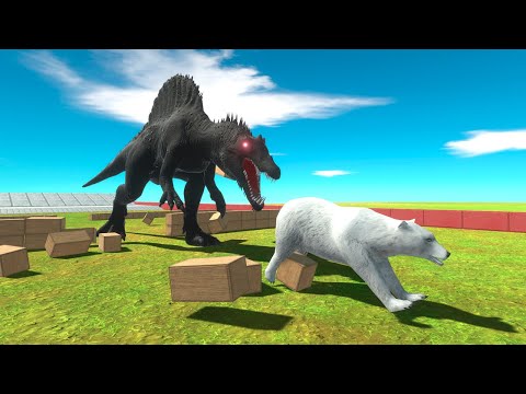Run Away from Deadly Spinosaurus - Animal Revolt Battle Simulator