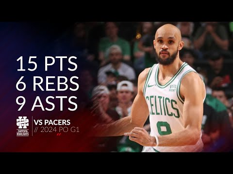 Derrick White 15 pts 6 rebs 9 asts vs Pacers 2024 PO G1