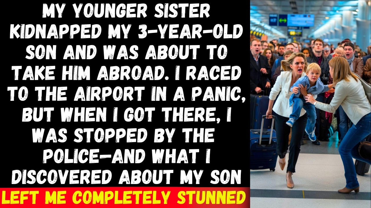 My younger sister kidnapped my 3 son, trying to take him abroad. I raced to the airport, but then…